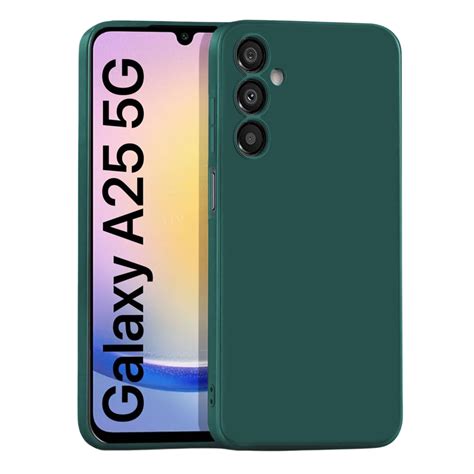 Samsung A25 5G Space Cloth Silicon Back Case | Green