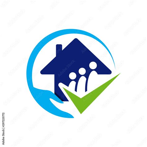 nursing home logo design home care elderly vector illustrations Stock ...