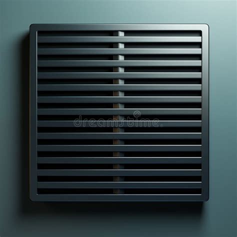 Structured Ventilation: Metallic Grill on Blue Background Stock Illustration - Illustration of ...