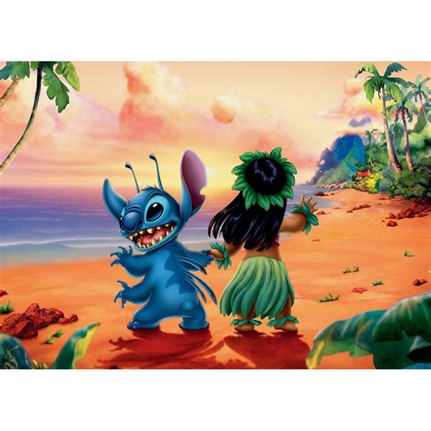 Buy Photo Backdrop 3x5 Cartoon Lilo and Stitch Photography Background for Birthday Hawaii Luau ...