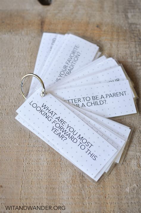 Free Printable Dinner Table Talk Cards - Our Handcrafted Life