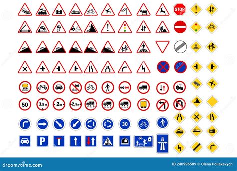 Priority Road Signs. Prohibition Road Signs. Mandatory Road Signs ...