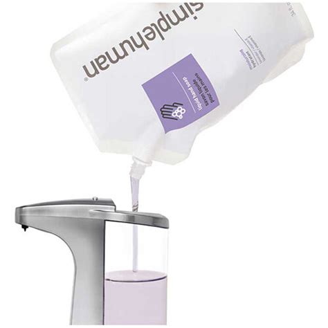 Simplehuman 1 Litre Soap Dispenser Refill Pouch, Moisturising Liquid ...