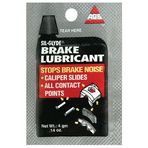 AGS Sil-Glyde Brake Lubricant 0.14oz