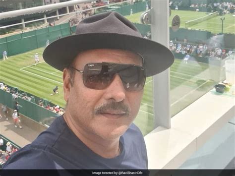 Ravi Shastri Attends Wimbledon, Shares Selfie | Tennis News