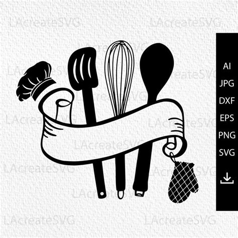 Kitchen Utensils Svg, Baking Logo Svg, Monogram Baking Svg, Cooking Svg, Gifts for Bakers ...