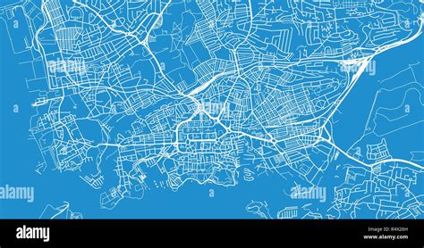 Urban vector city map of Plymouth, England Stock Vector Image & Art - Alamy