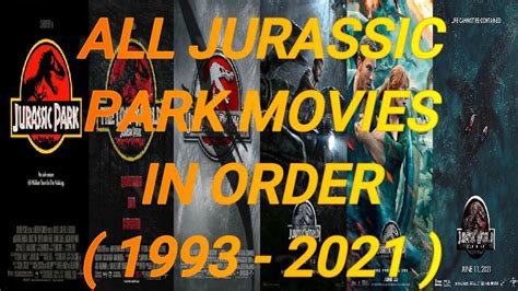 Jurassic Park Movies In Order List