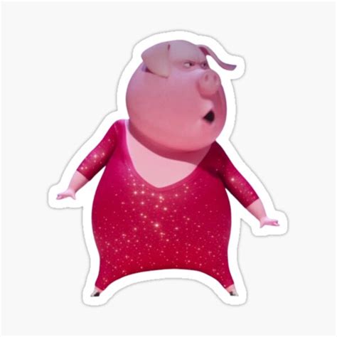 "Sing2 - Rosita" Sticker for Sale by PureHabitat | Redbubble