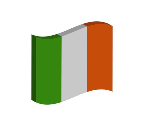 Bandera de irlanda | Vector Premium