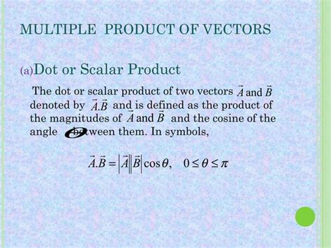 Vector analysis | PPT