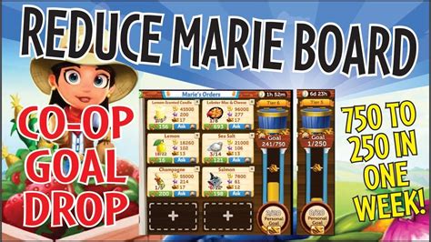 FarmVille 2 Country Escape Lower Your Co-op Marie Board Amount - YouTube