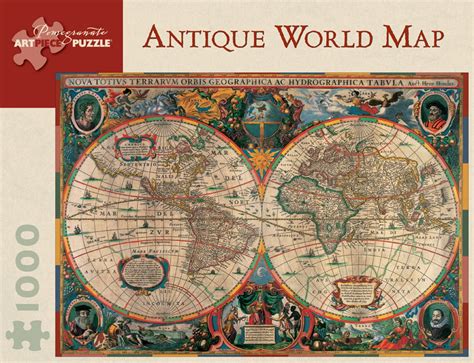 1000 Piece Jigsaw Puzzle - Antique World Map by Pomegranate