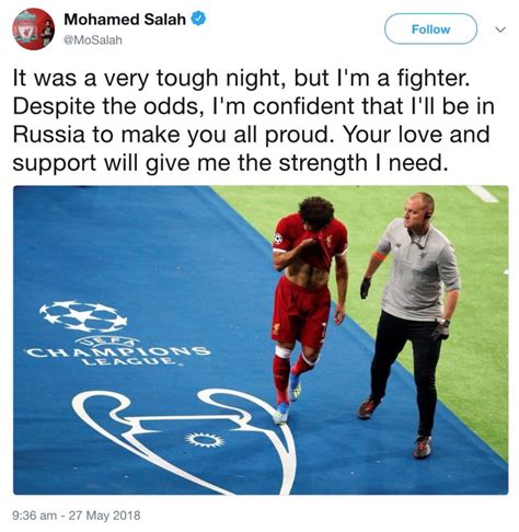 Mo Salah injury news - player believes he will play in World Cup - Anfield Online