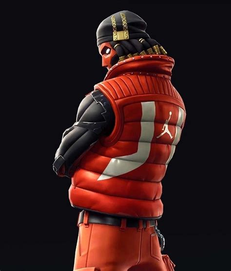 Fortnite Grind Vest - Red Skin Puffer Vest - Jacket Hub