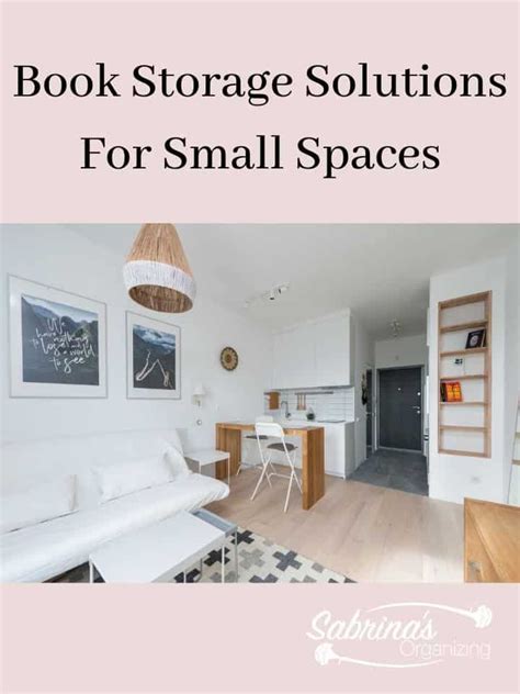 7 Book Storage Solutions For Small Spaces | Small spaces, Small space ...