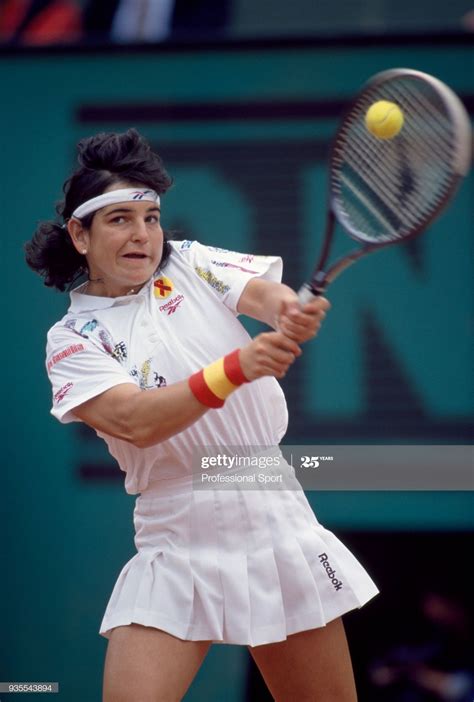 Arantxa sanchez vicario of spain in action during the french open – Artofit