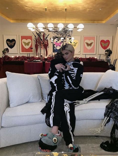 Skeleton Stormi from Kardashian-Jenner Sisters Celebrate Halloween 2018 ...