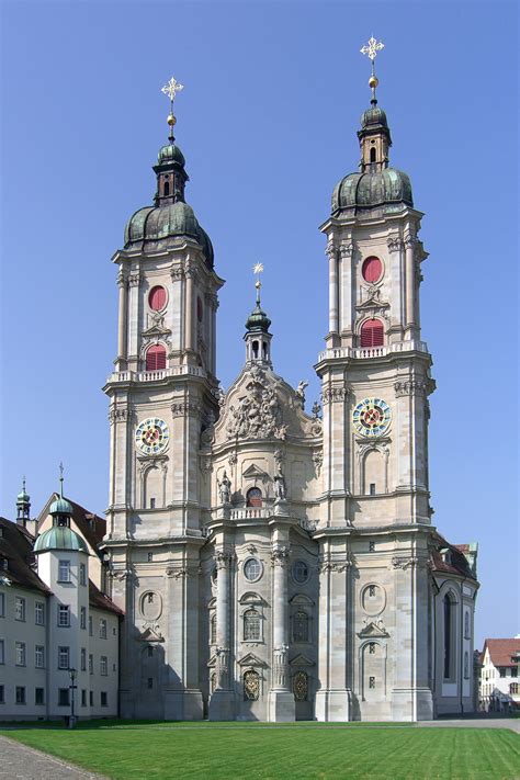 Façade of St Gall Abbey Cathedral, St. Gallen, Switzerland, Landolia, a World of Photos