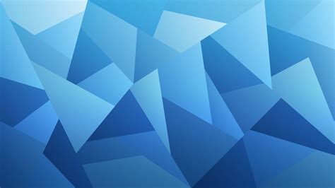 Blue Geometric Desktop Wallpaper