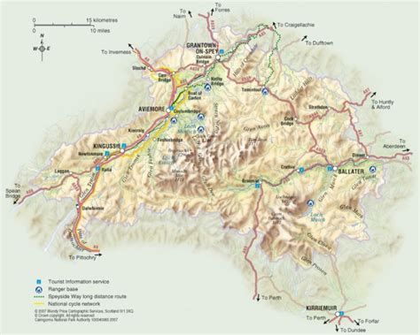 Cairngorms National Park Map - Cairngorms National Park UK • mappery