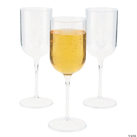 Clear Premium Plastic Wine Glasses - 25 Pc. | Oriental Trading