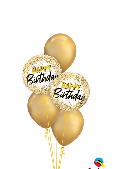 Glamorous Golden Birthday Balloon Bouquet | balloons-brisbane