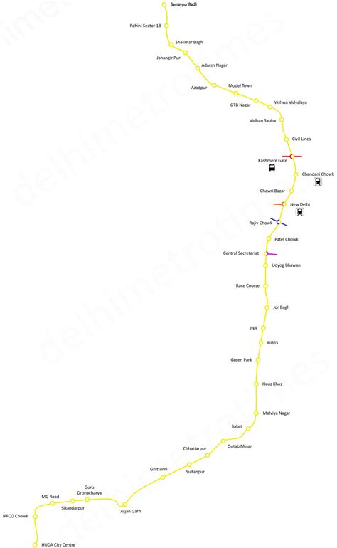 Yellow Line Metro Route Map - Zip Code Map