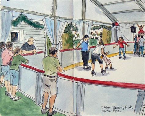 Hockey Rink Sketch at PaintingValley.com | Explore collection of Hockey ...