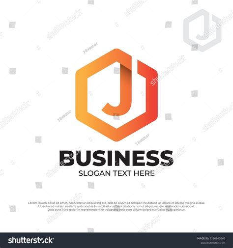 Capital Letter J Illustration Concept Minimal Stock Vector (Royalty Free) 2126865665