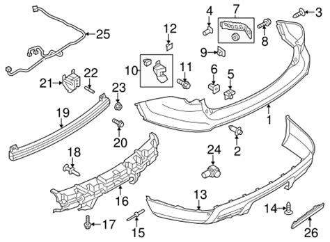 BUMPER & COMPONENTS - REAR for 2012 Ford Explorer