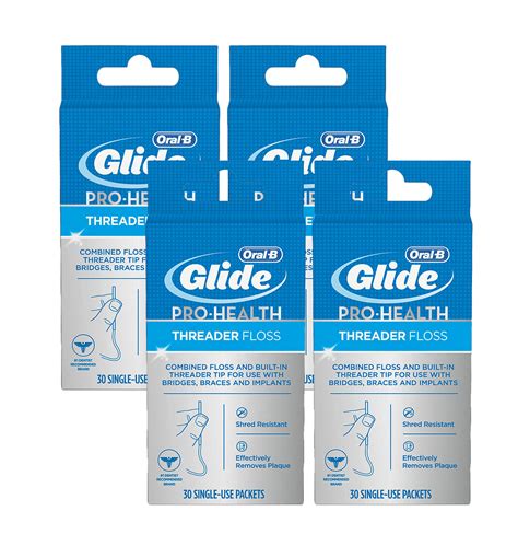 Oral-B Glide Pro-Health Threader Floss 30 Count, 4 Pack 37000469742 | eBay