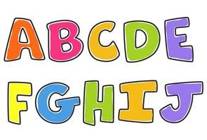 Colorful Alphabet Letters Printable