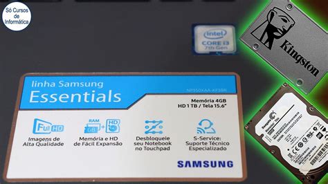 Como Instalar SSD ou HD no Notebook Samsung Essentials E30 - YouTube