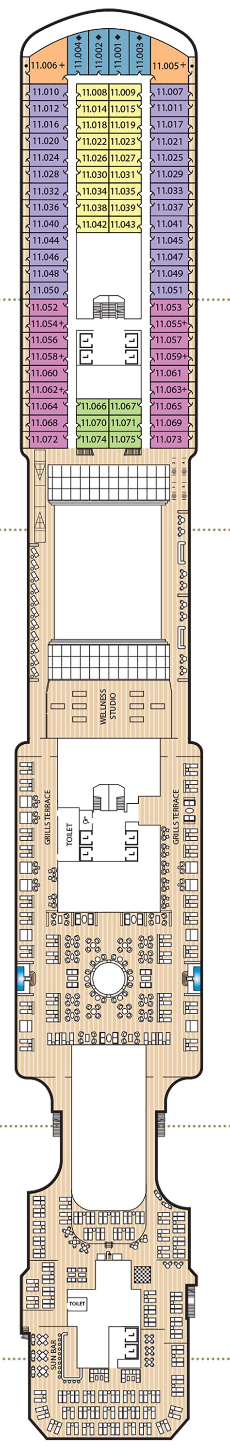 Queen Anne – Deck Plans - Planet Cruise