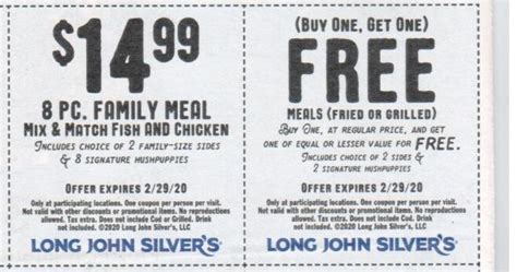 Long John Silver's Coupons and Discounts