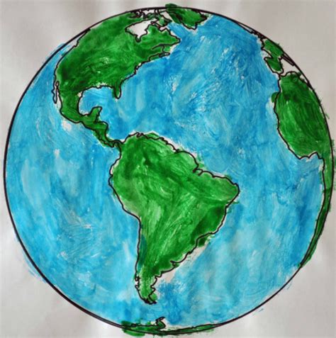 Children's Learning Activities: Earth Day Painting