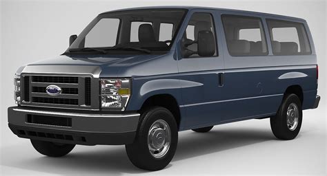 Ford E-Series E-350 Passenger Van 3D Model by 3dacuvision