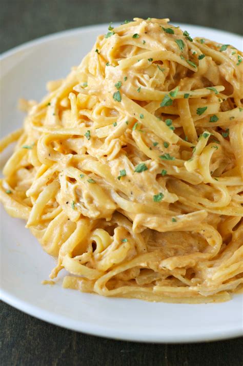 Slow Cooker Cheesy Buffalo Chicken Pasta - Slow Cooker Gourmet