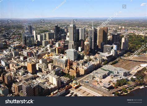 Melbourne Skyline Birds Eye View Stock Photo 542124298 | Shutterstock