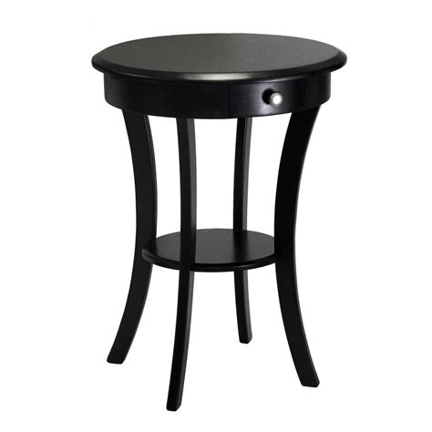 Winsome Wood Black Wood Casual End Table at Lowes.com