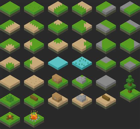 Isometric Tileset Wild by Stealthix on DeviantArt