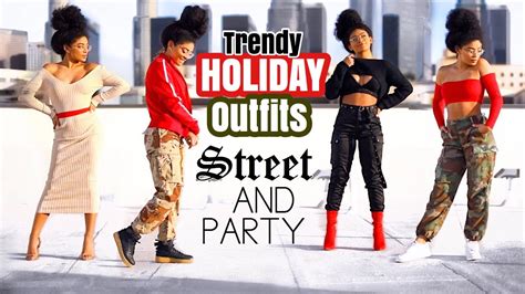 TRENDY HOLIDAY OUTFIT IDEAS | Street & Party | jasmeannnn - YouTube