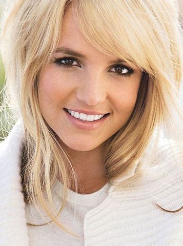 She cleans up well. Britney Spears side swept bangs | My Style Pinboard ...