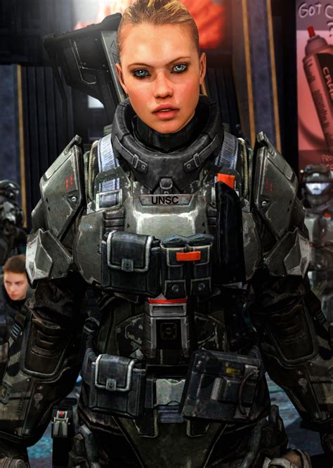Female ODST Close Up by LordHayabusa357 | Warrior woman, Female armor, Cyberpunk character