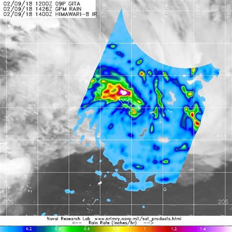 NASA Finds Heaviest Rainfall in Tropical Cyclone Gita’s Northern Quadrant – FloodList