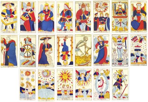 Arcanos mayores del Tarot de Nicolas Conver (1760)