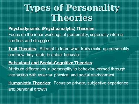 PSYCHOLOGY PERSONALITY THEORIES