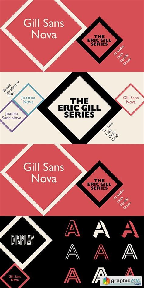 Gill Sans Nova Font Family - 43 Fonts » Free Download Vector Stock ...