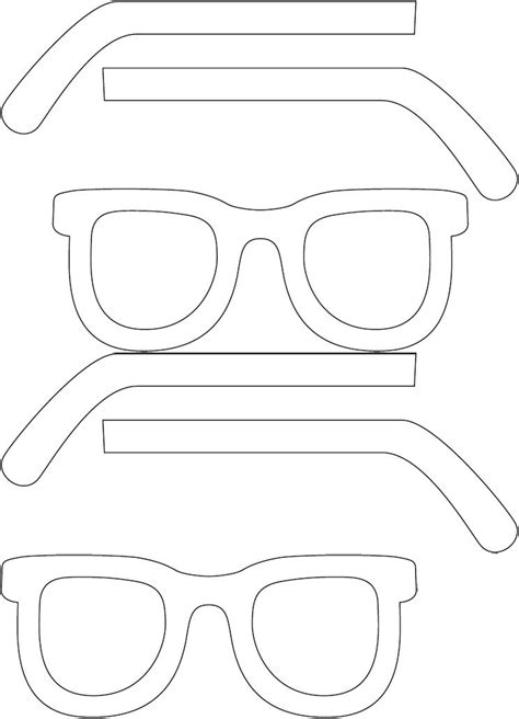 Sunglasses Template | Free Printable